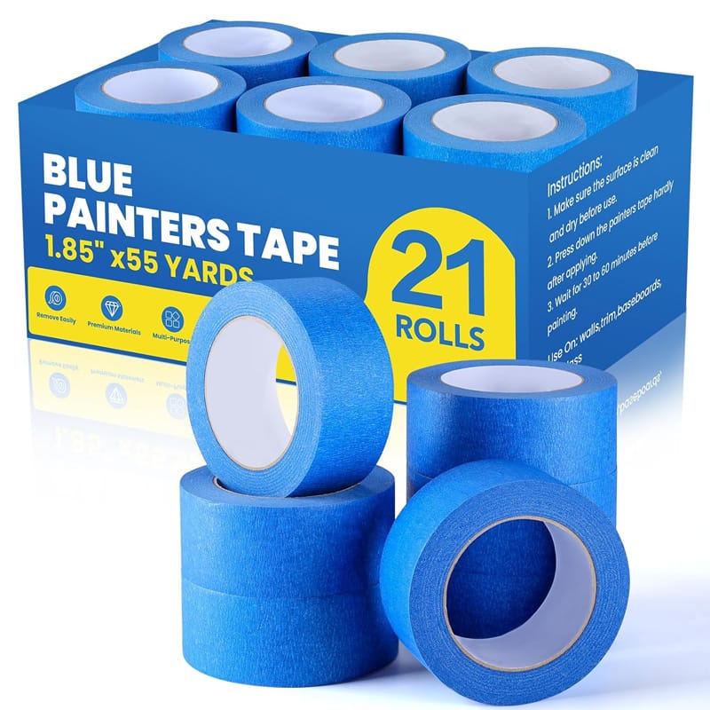 blue masking tape