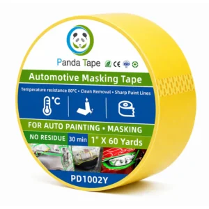 Automotive Yellow Masking Tape for Car Spray Painting