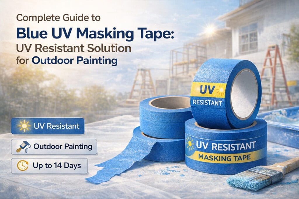 blue masking tape