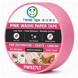 Pink Washi Paper Tape Low-Tack
